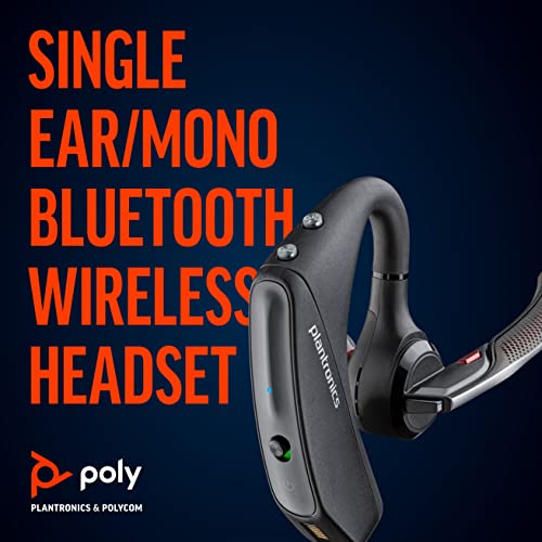 '- Voyager 5200 UC (Poly) - Bluetooth Single-Ear (Monaural) Headset - USB-A Compatible to connect to your PC and/or Mac - Works with Teams, Zoom & more - Noise Canceling