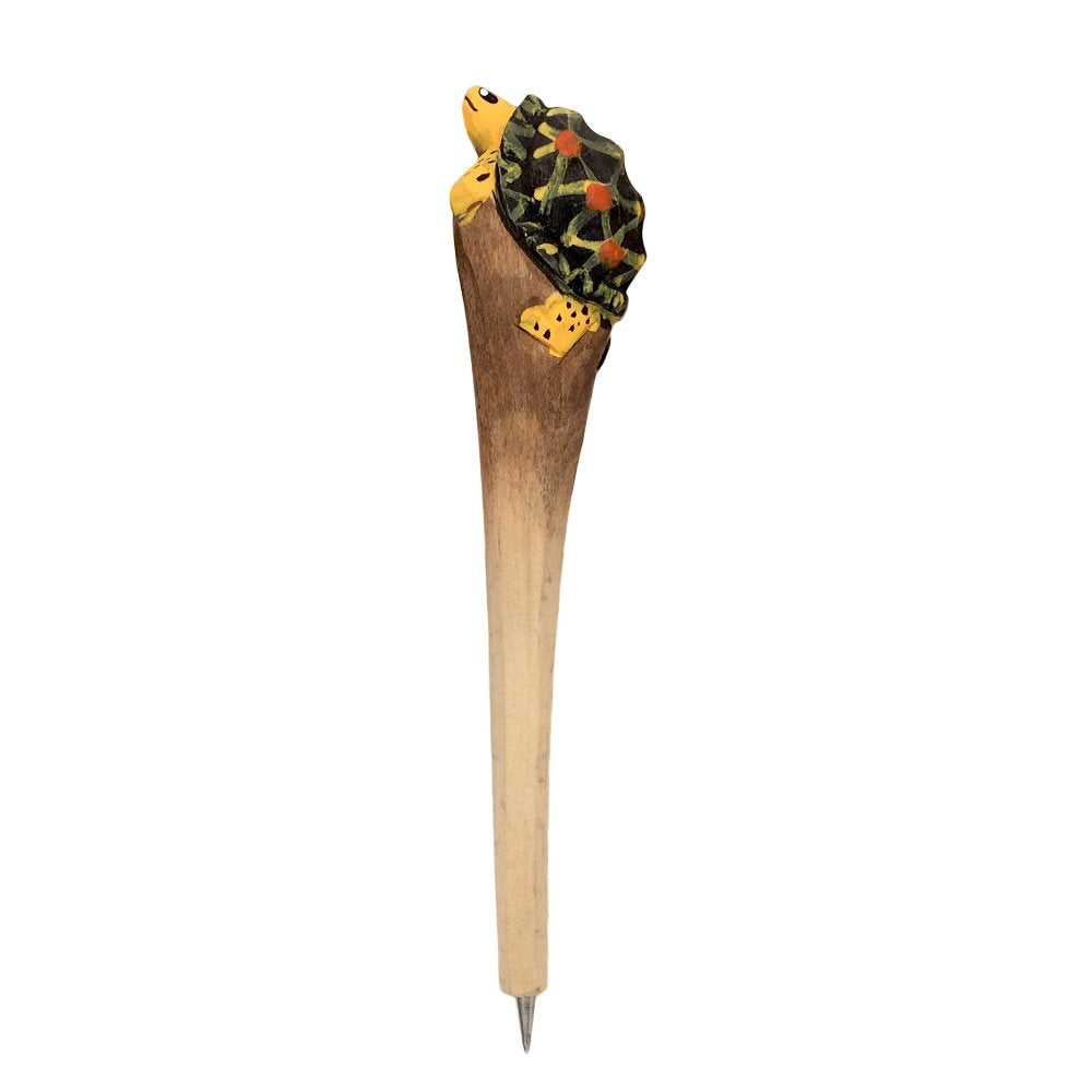 7-inch Wooden Turtle Carving Ballpoint Pen