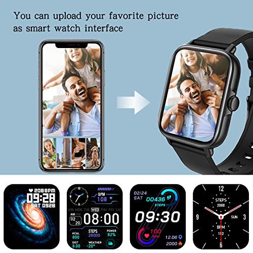 Smart Watch Fitness Tracker (Answer/Make Call) IP68 Waterproof Activity Tracker Watch with Heart Rate Monitor HD Touch Screen Fitness Tracker Watch Sleep Monitor Pedometer Watch for Woman Man