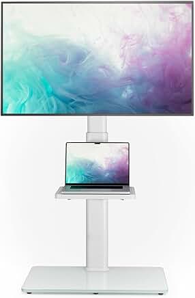Universal Floor TV Stand with Mount, Swivel, Adjustable Height