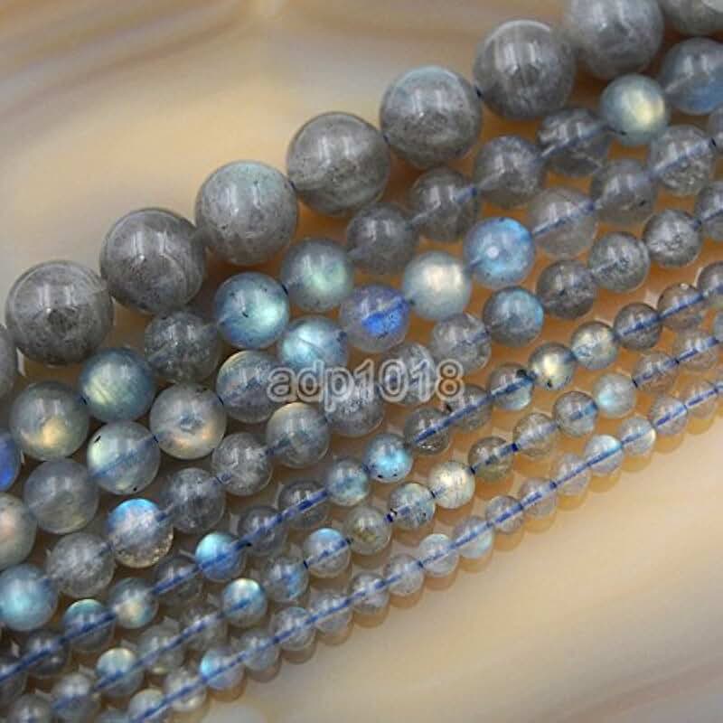 Wholesale Natural Round Gemstone Beads 15" 4-12mm