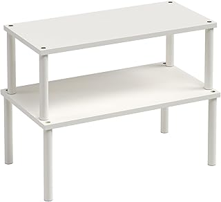 Set of 2 Bamboo Kitchen Shelves for Counter and Cabinet