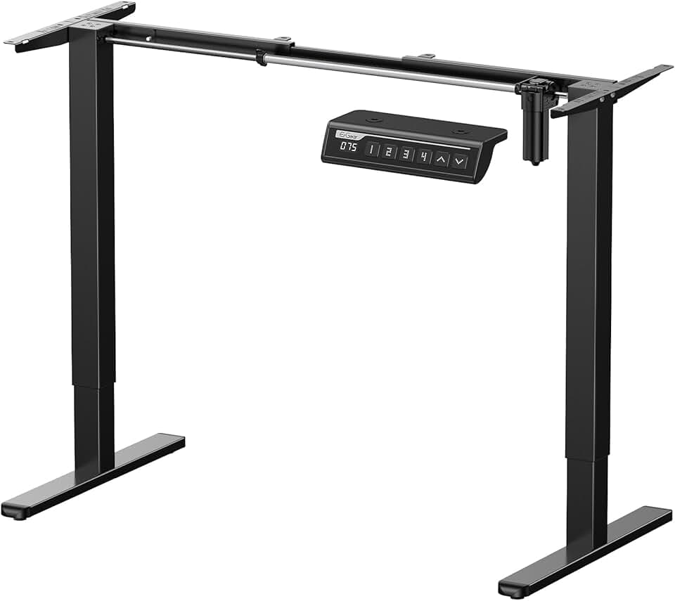 Height Adjustable Standing Desk Frame with Memory Settings