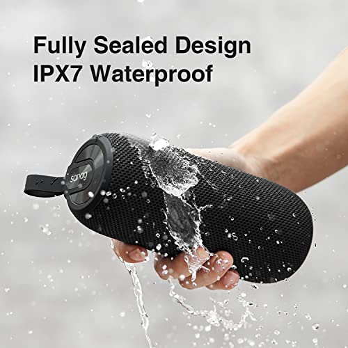 Portable Bluetooth Speaker, 360 HD Surround Loud Sound and Deep Bass, 25W Wireless Stereo Dual Pairing, IPX7 Waterproof, Bluetooth 5.0, 24H Playtime for Outdoors, Travel, Home and Party