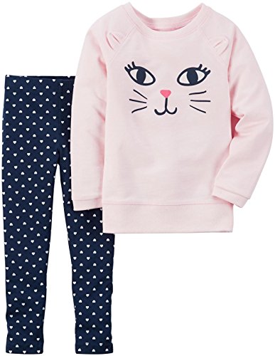 Baby Girls' 2 Pc Playwear Sets 239g231, Pink, NB