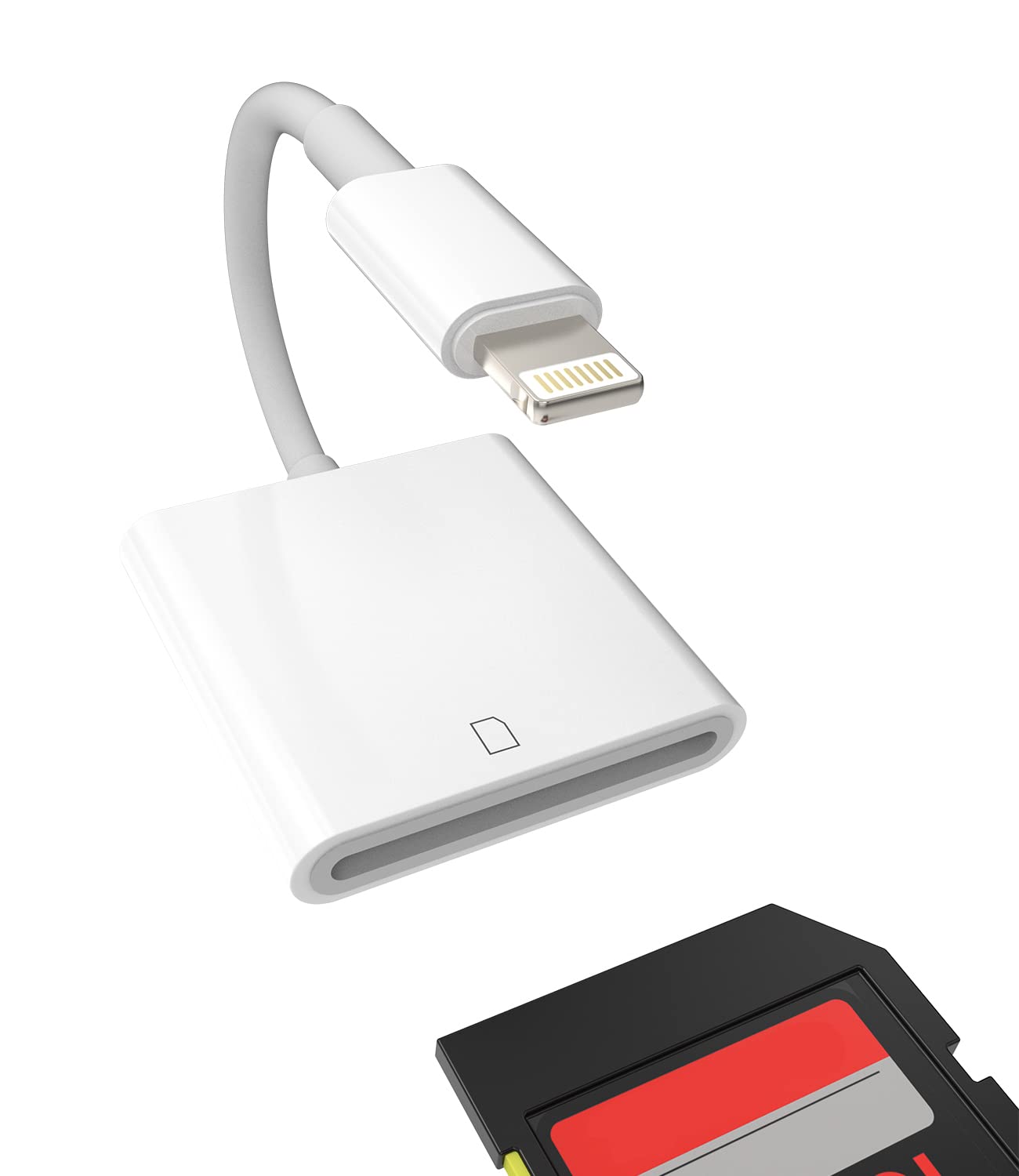 Lightning to SD card reader for iPhone and iPad
