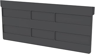 Plastic width dividers for stackable storage bins, 6-pack