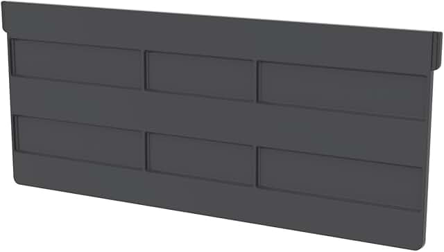 Plastic width dividers for stackable storage bins, 6-pack