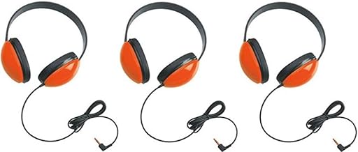 Set of 3 Red Stereo Headphones for Students