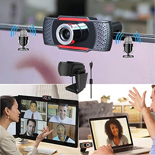 Webcam with Microphone, 1080p HD Webcam, USB Webcam for Computers Desktop PC Laptop MacBook, Web Cameras with Light for Gaming, Streaming