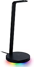 Headphone Stand with RGB Lighting, USB Ports, and DAC