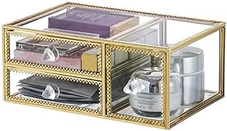 Glass Makeup Organizer for Brushes and Lipsticks