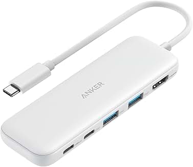 USB C Hub with HDMI, USB-C, and USB-A Ports