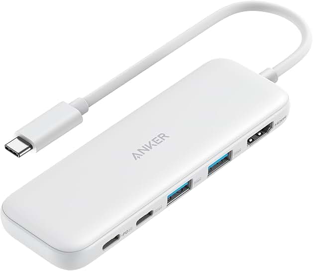 USB C Hub with HDMI, USB-C, and USB-A Ports