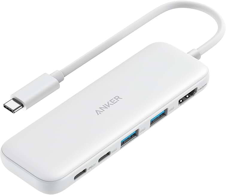 USB C Hub with HDMI, USB-C, and USB-A Ports