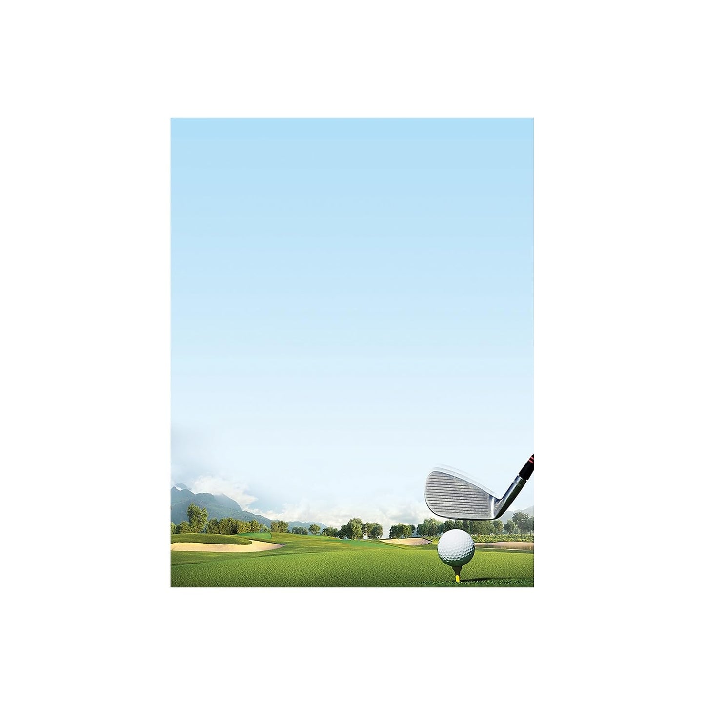 Tee Off Letterhead, 8.5" x 11", 80 sheets