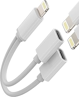 Lightning to 3.5mm audio and charger splitter