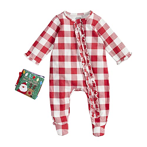 Baby Girl   Sleeper and Book, Red, 3-6 Months