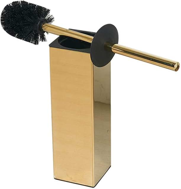 Solid Stainless Steel Toilet Brush and Holder