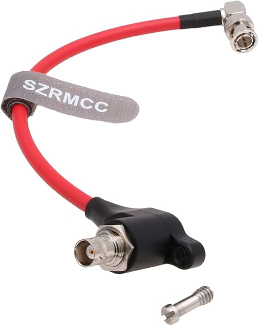 SDI Protector Cable 12G/6G HD BNC Right Angle Surge Isolator