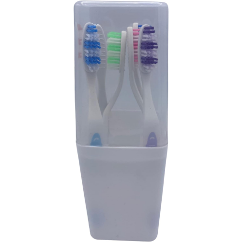 MODAIO-6-ct of Toothbrushes with Cup & Holder