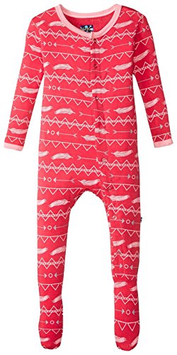 Baby Girls' Print Footie Prd-kpf173-pps, Prickly Pear Southwest, 0-3 Months