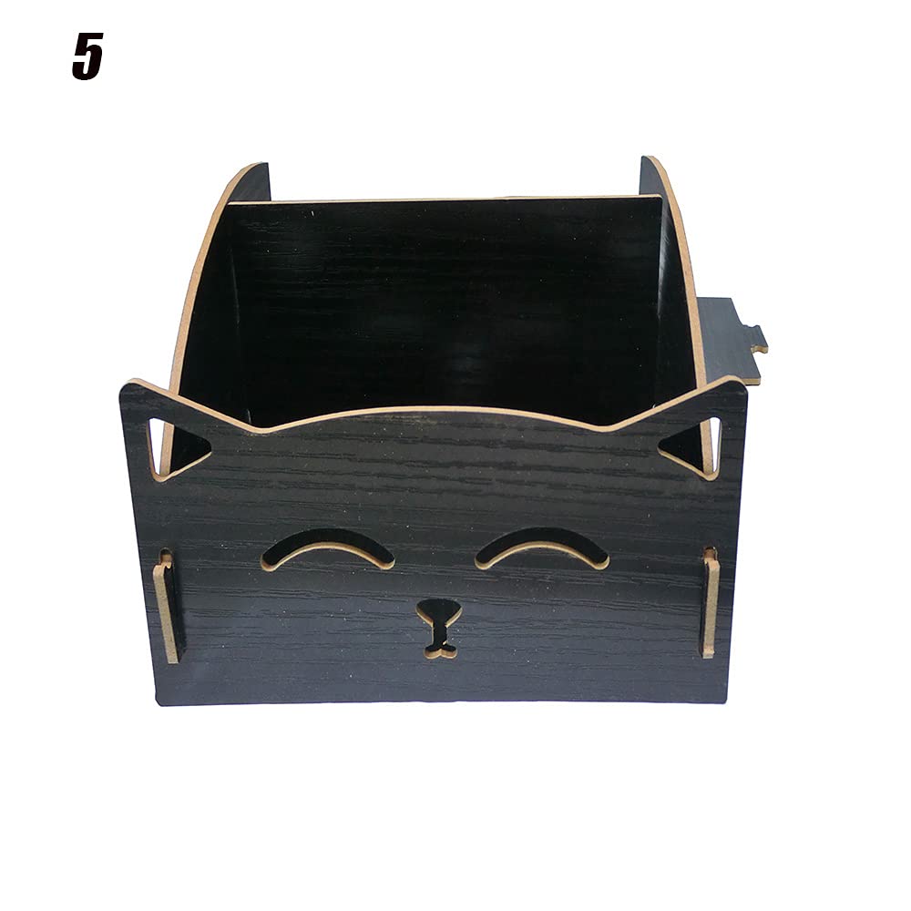Elegant Folding Pen Organizer for Desk in Black
