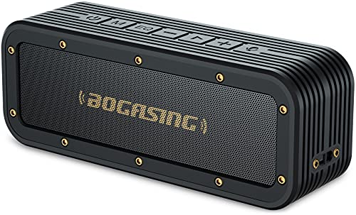 Bluetooth Speaker, M4 Speaker with 40W Stereo HD Surround Sound, Deeper Bass, 24H Playtime, IPX7 Waterproof, Bluetooth 5.0 TWS Wireless Dual Pairing Portable Speaker for Home, Outdoor (Black)