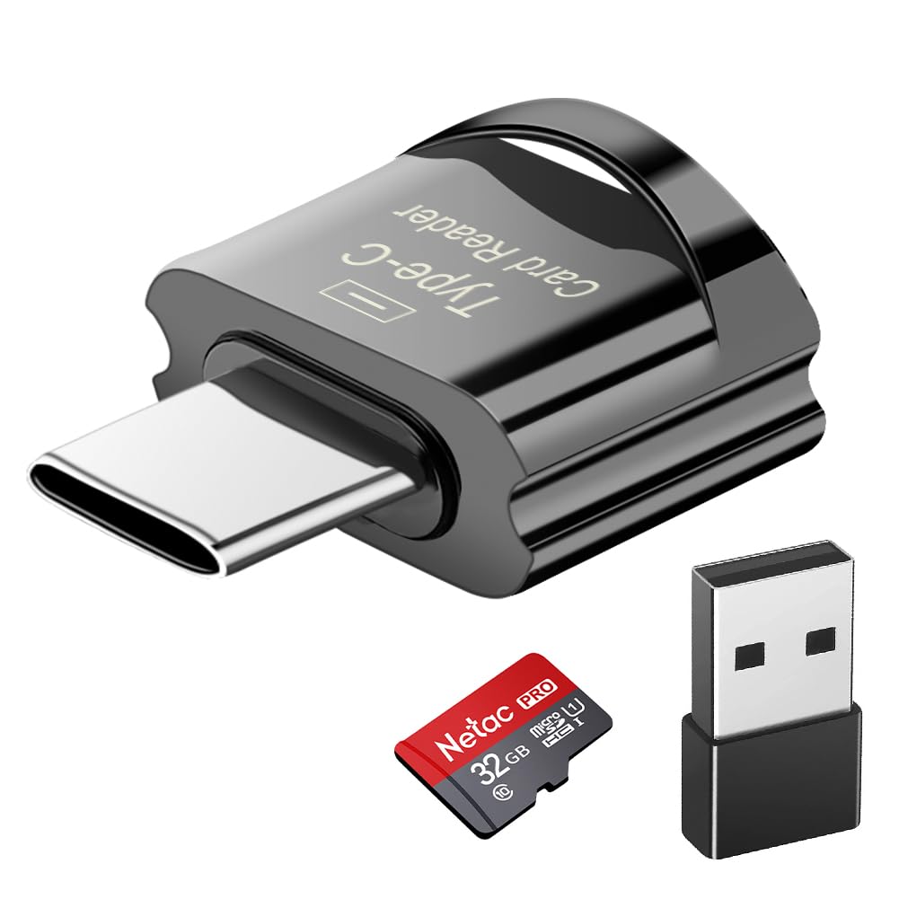 Type C Micro SD Card Reader with Keychain