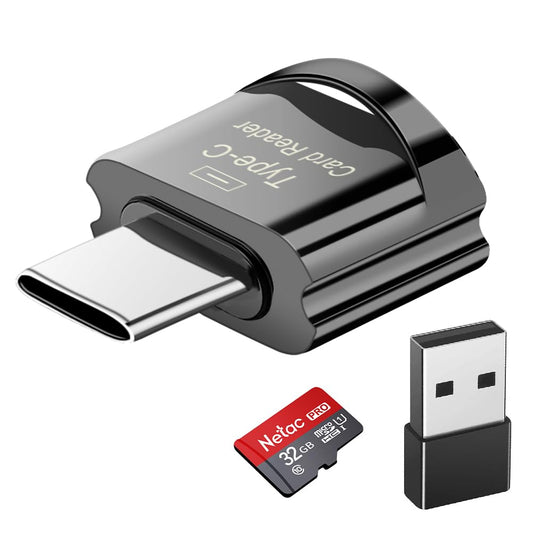 Type C Micro SD Card Reader with Keychain