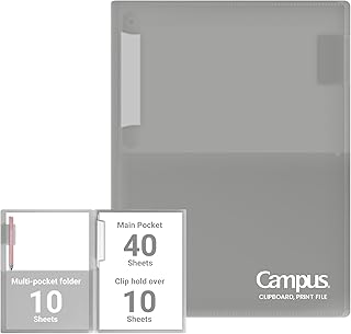 Gray A4 Clipboard and File Folder