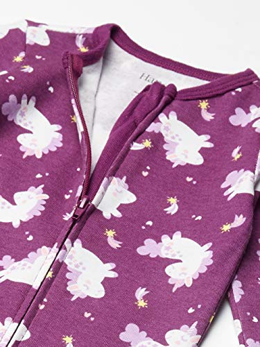uni  baby Ultimate Zippin 3 Pack Sleep and Play Suits Layette Set, Purple Print, 18-24 Months US