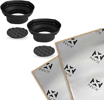 6" x8" / 5"x7" Speaker Baffle and Sound Deadening Kit