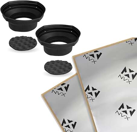 6" x8" / 5"x7" Speaker Baffle and Sound Deadening Kit