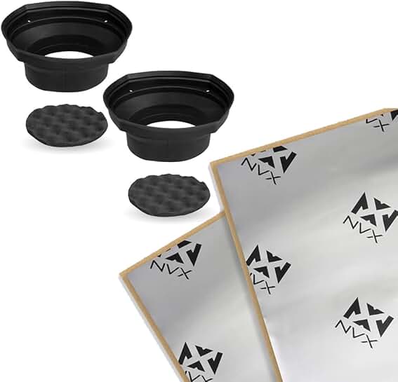 6" x8" / 5"x7" Speaker Baffle and Sound Deadening Kit