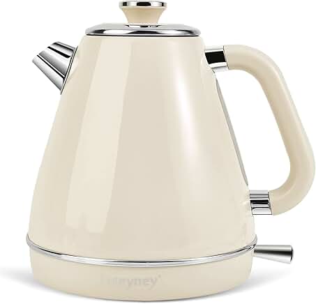 1.7L Retro Electric Kettle with Auto Shut-Off