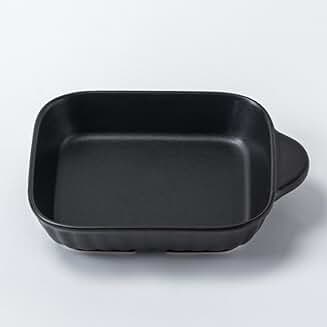Black heat-resistant pottery toaster pan