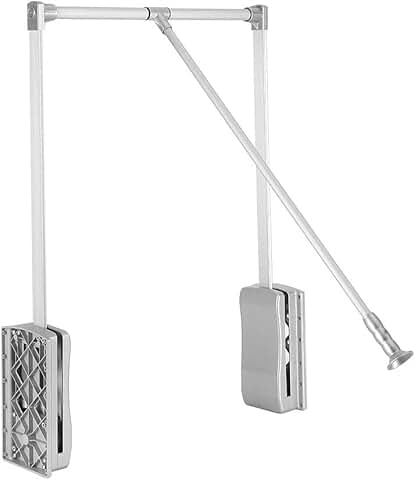 Adjustable Pull-Down Closet Rod for Wardrobe Storage