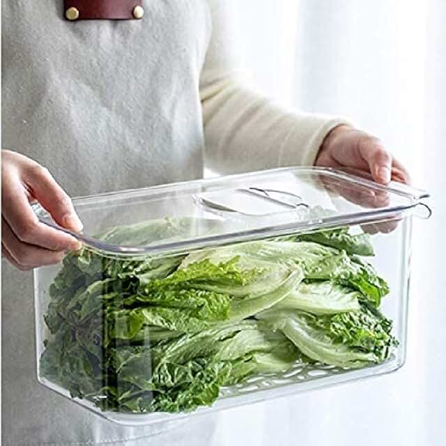 Vegetable and Fruit Storage Containers with Vented Lids