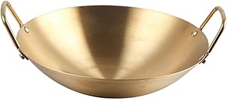 Golden Stainless Steel Hot Pot for Family Cooking