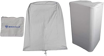 White 15-inch PA speaker cover with stretch fabric