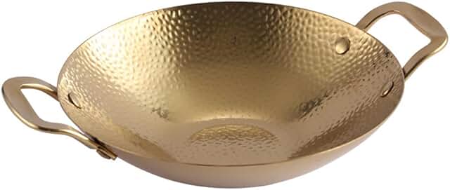 Double Handle Heat Insulated Hammered Steel Griddle Pan