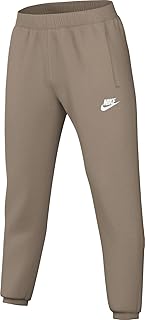 Men's Fleece Sportswear Pants in Khaki and White