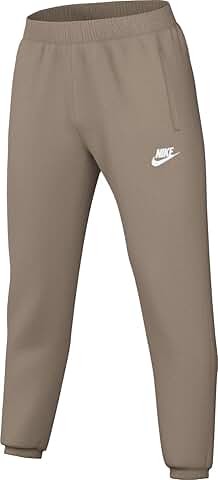 Men's Fleece Sportswear Pants in Khaki and White