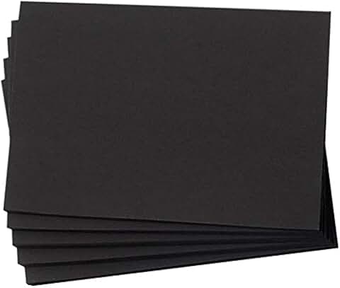 Black 4x6 inch blank cardstock, 100 sheets