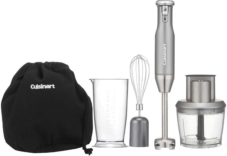 Variable Speed Immersion Blender with Food Processor