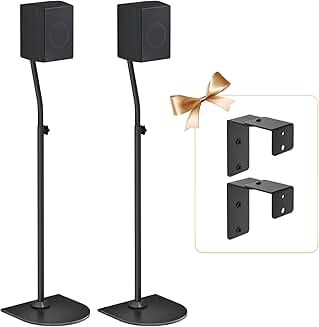 Pair of Adjustable Wall Mount Speaker Stands