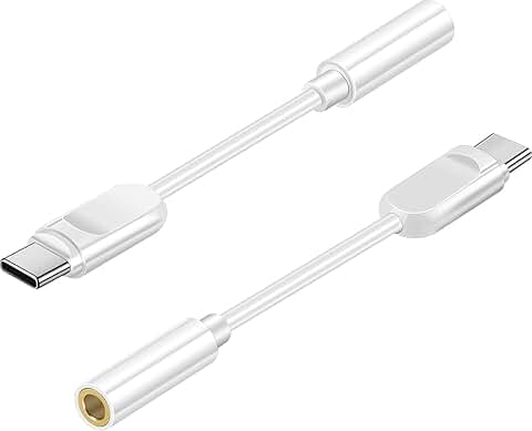 USB-C to 3.5mm Headphone Adapter, 2 Pack