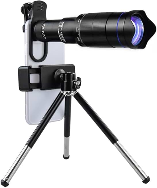 40X Mobile Phone Telephoto Lens Kit with Tripod and Remote