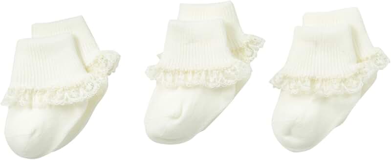 Three-Pack of Simple Lace Socks for Girls